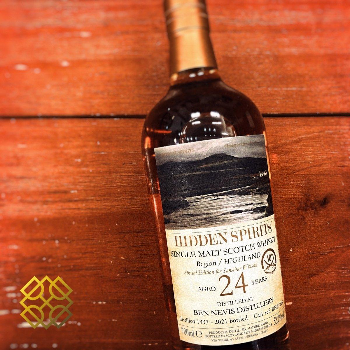 Hidden Spirits Ben Nevis - 24YO, Sansibar 10th Anniversary, 53.2%- 威士忌 - Scotland - Distillery_Ben Nevis