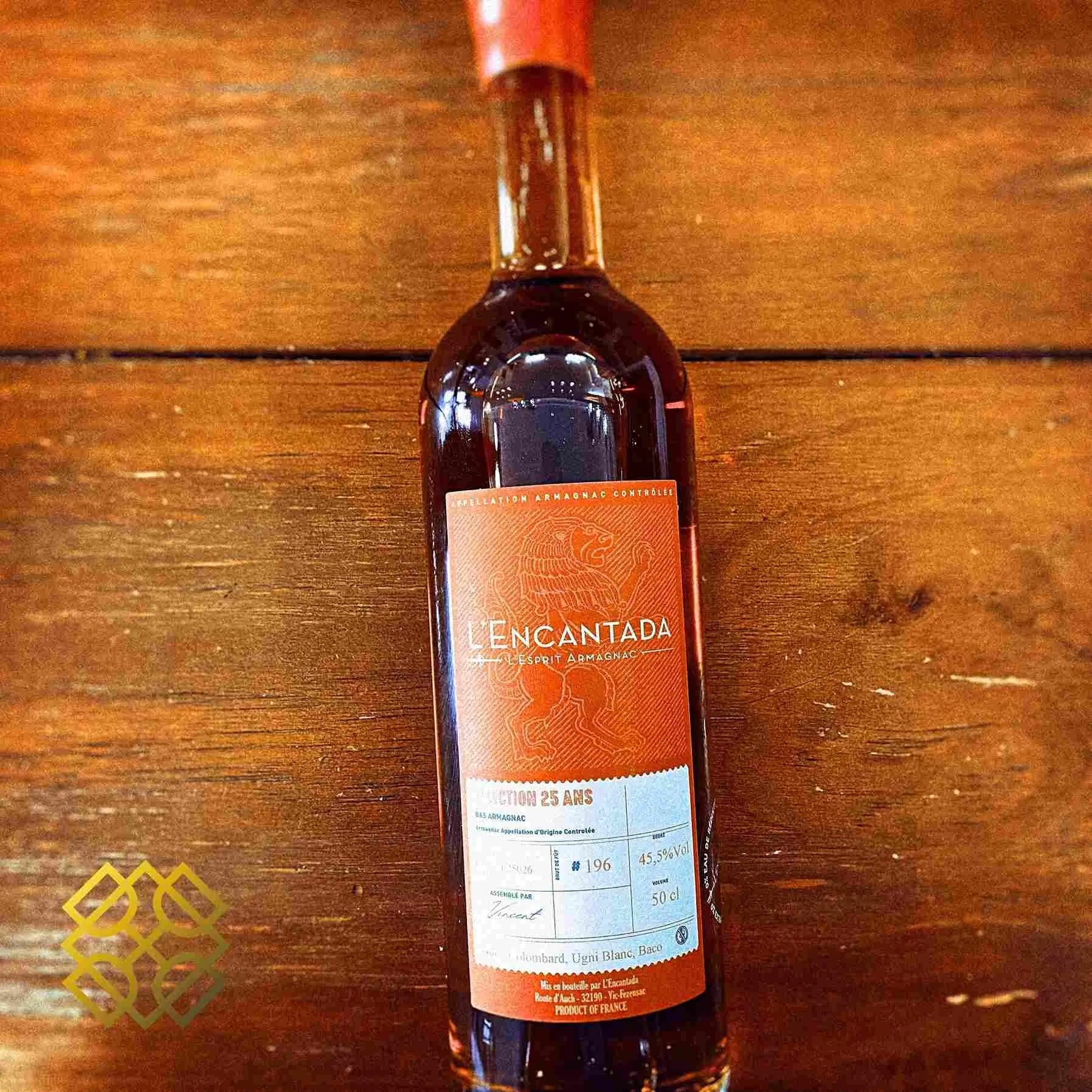 L'Encantada Selection - 25YO Armagnac, #196, 45.5%, 500ml - Armagnac