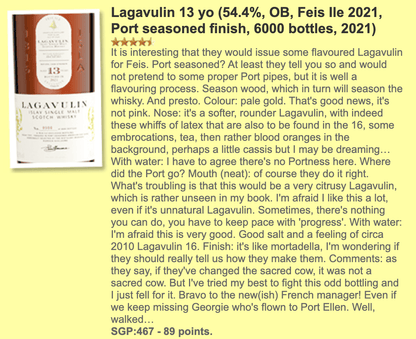 Lagavulin - 13YO Feis Ile 2021, 56.1% - Scotch Whisky - Country_Scotland - Distillery_Lagavulin