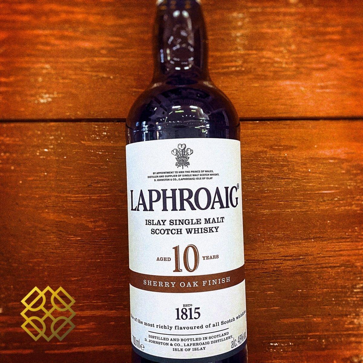 Laphroaig 10YO, Sherry Oak Finish, 48%  Type : Single Malt Scotch Whisky 威士忌