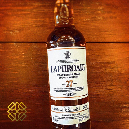 Laphroaig - 27YO, 2017, 41.7%  Type : Single malt whisky 威士忌