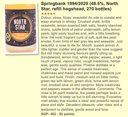 NSS Springbank - 25YO, 48.5% - Scotch Whisky - Country_Scotland - Distillery_Springbank -North Star Spirits (NSS)