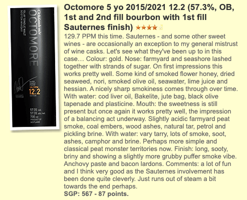 Octomore - 12.2, 5YO, 129.7ppm, 57.3%- 威士忌 - Country_Scotland - Distillery_Bruichladdich (Octomore), whiskkfun