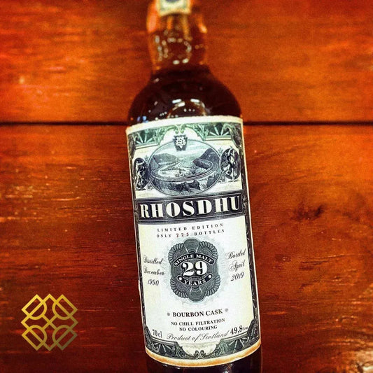 Old Train Line Old Rhosdhu - 29YO, 1990/2019, 49.8% - Scotch Whisky