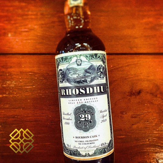 Old Train Line Old Rhosdhu - 29YO, 1990/2019, 49.8%  Type: Single malt whisky 威士忌