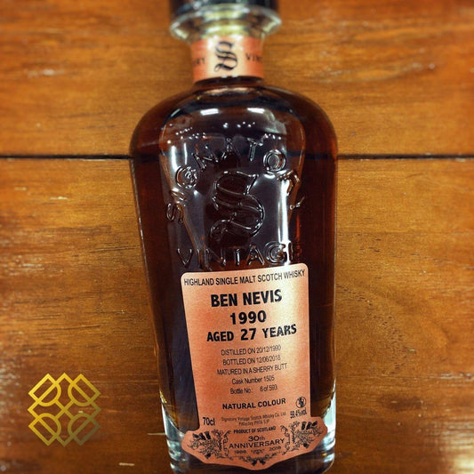 SV Ben Nevis - 27YO, SV 30th Anniversary, 1990/2018, 59.4%   Type : Single malt whisky
