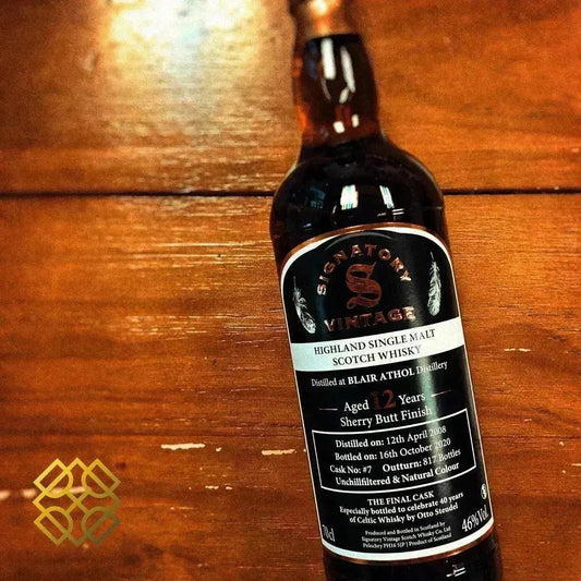 SV Blair Athol - 12YO, 2008/2020, 46.0% - Scotch Whisky