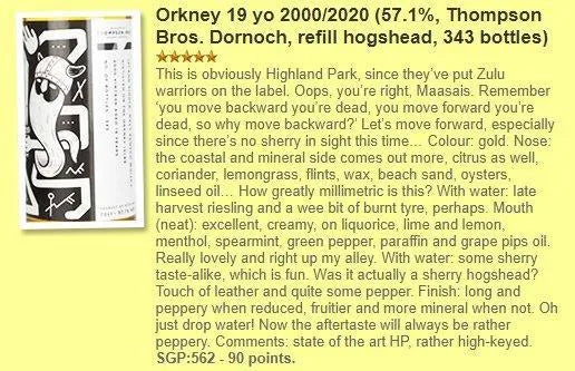 Thompson Bros Orkney (Highland Park) - 19YO, 57.1% (WF90) - Scotch Whisky