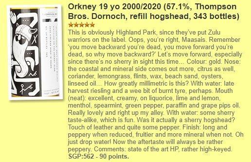 Thompson Bros Orkney (Highland Park) - 19YO, 57.1% - Scotch Whisky - Country_Scotland - Highland Park - Thompson Bros