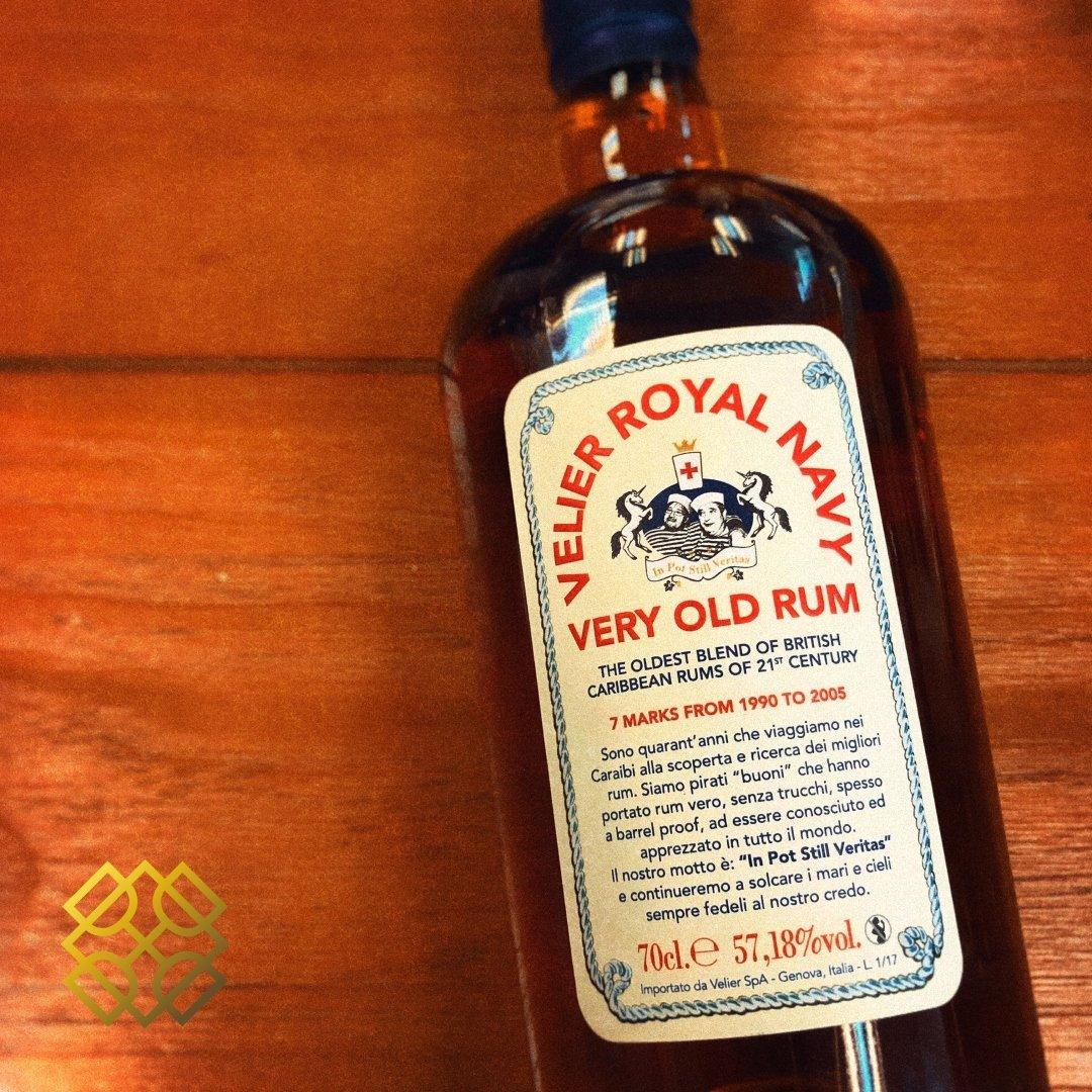 Velier Royal Navy - Very Old Rum, 57.18% - Rum, blended rum, back label
