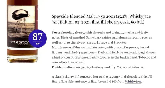 WhiskyJace Speyside Blended Malt - 19YO, 2001/2021, 45.2% (WN87) - Scotch Whisky