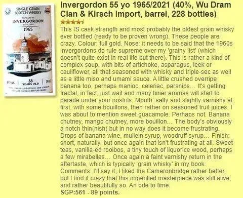 Wu Dram Clan Invergordon - 55YO, 1965/2021, 40% (WN90) - Scotch Whisky